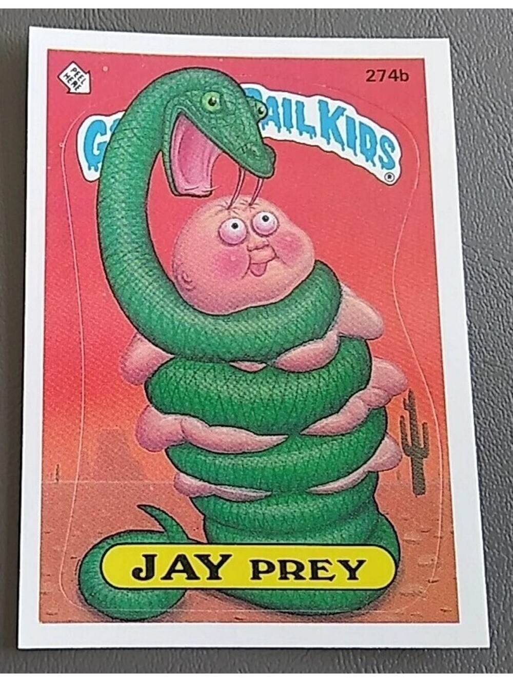 1987 TOPPS GARBAGE PAIL KIDS 274B JAY PRAY